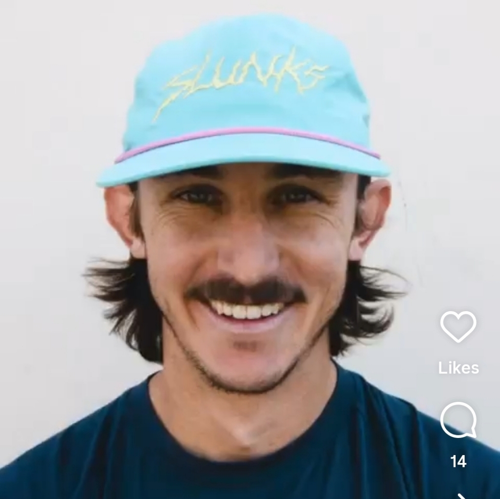 Nwot SLUNKS Retro 80s Beach Volleyball Baseball Hat oS